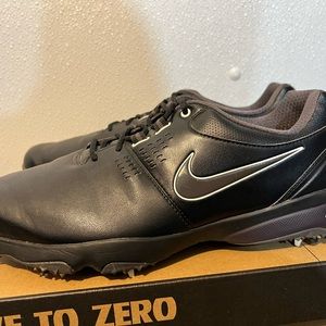 Nike air men’s golf shoes size 10.5 wide black waterproof